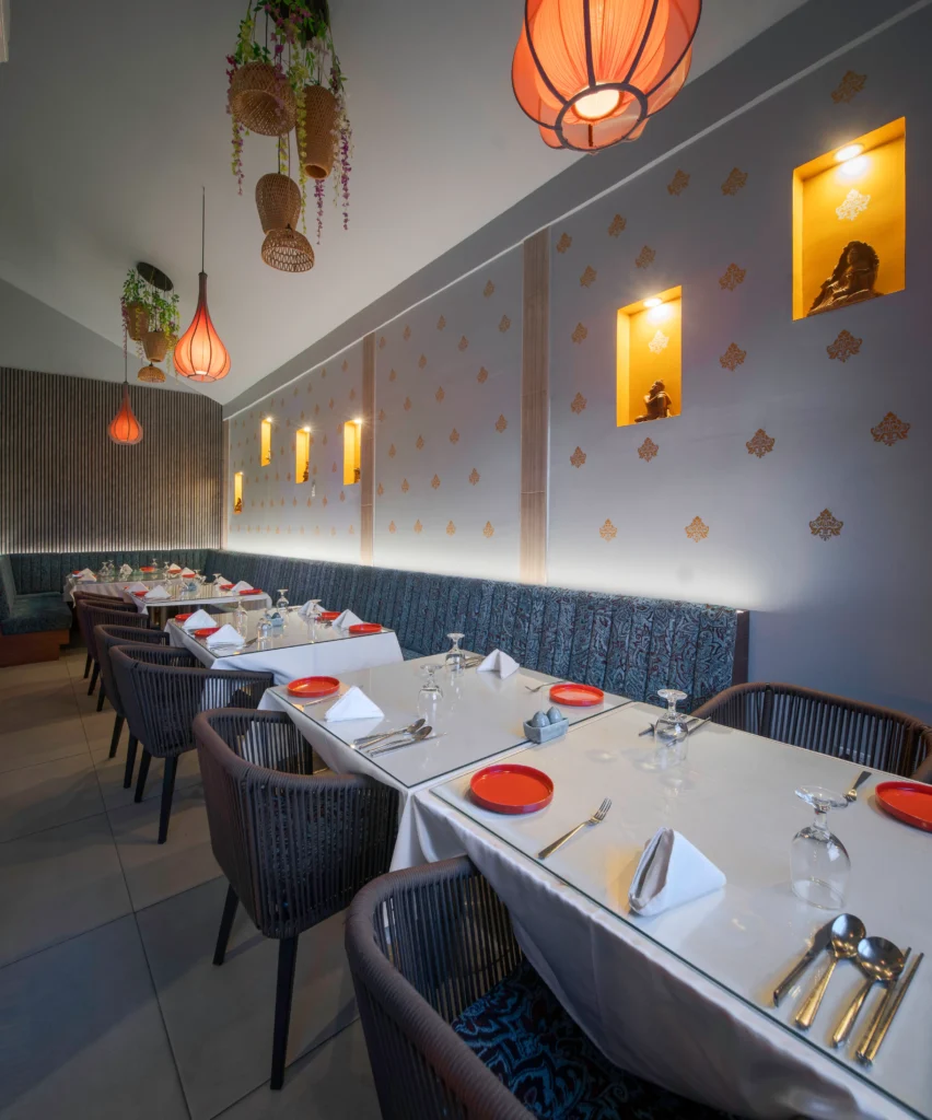 Mystic Thai Montego Bay restaurant interior with Thai Indian fusion dishes